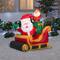 3.5ft. Airblown® Inflatable Santa and Elf in Sleigh